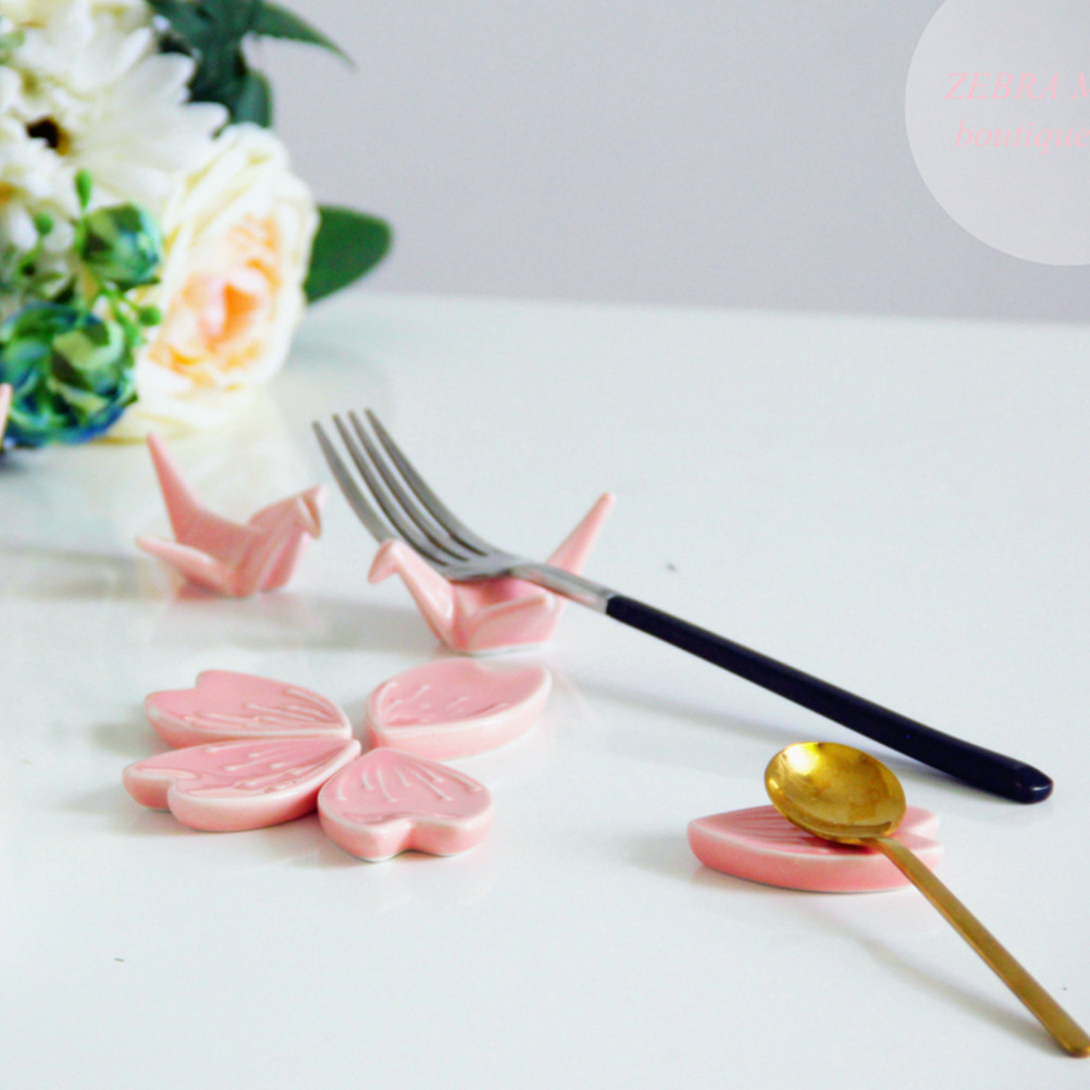 Chopstick Rest Ceramic - 4Pcs Chopsticks Rests Ceramic Spoon Holder