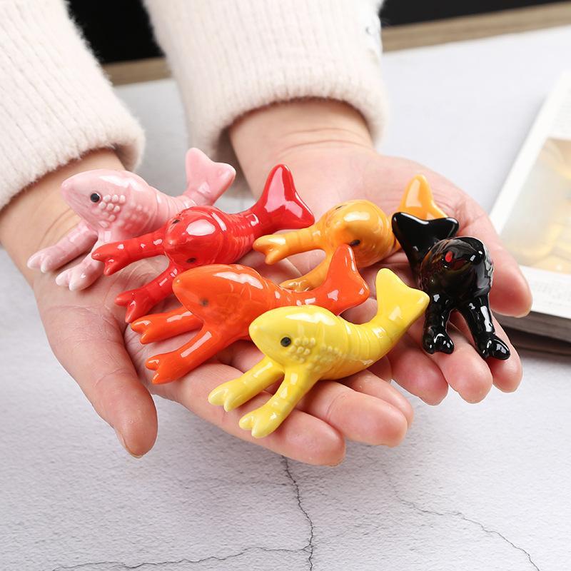 Durable Ceramic Crayfish Shape - огляд і ціна Chopstick Rest Ceramic