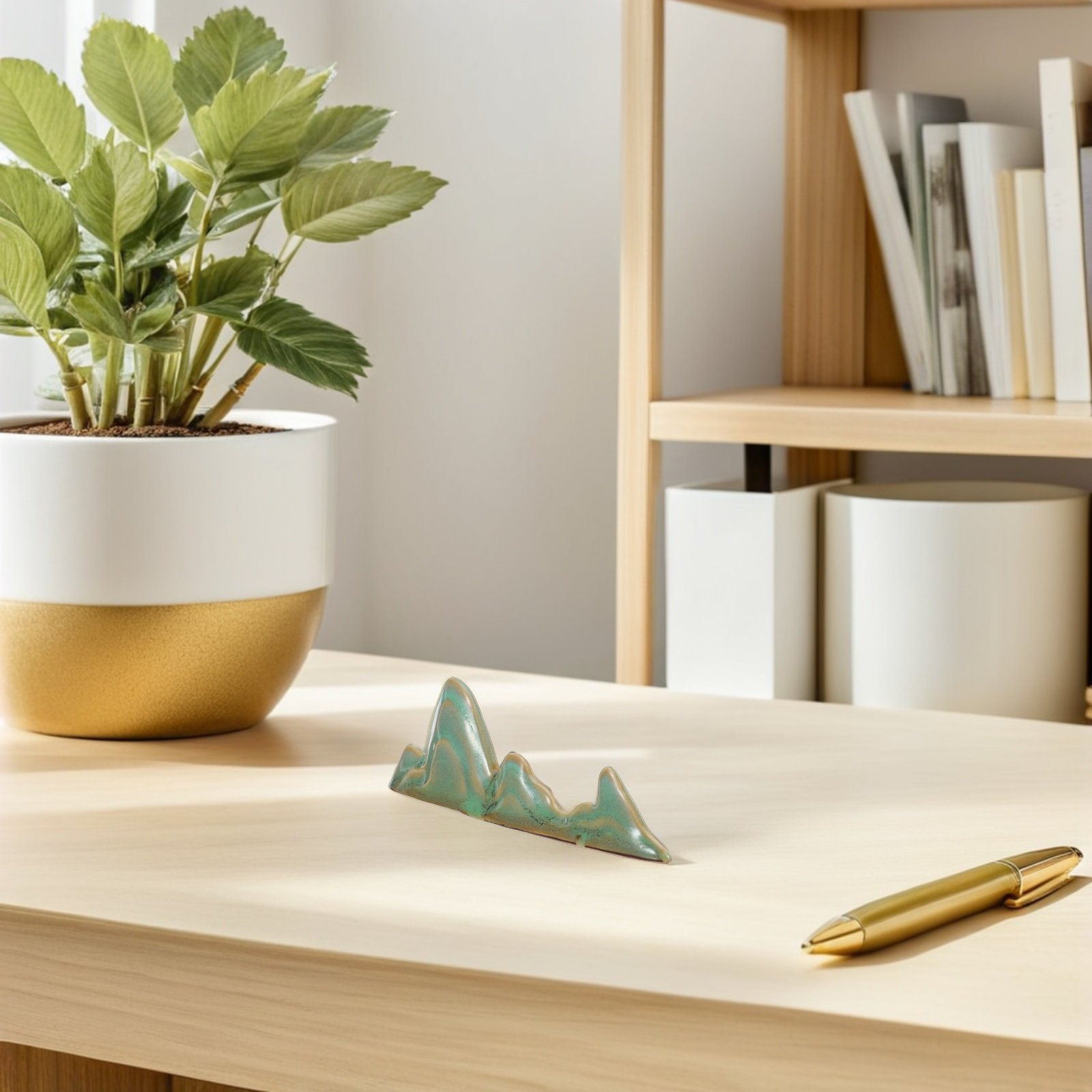 Ceramic Brush Holder Mountain  - огляд і ціна Chopstick Rest Ceramic