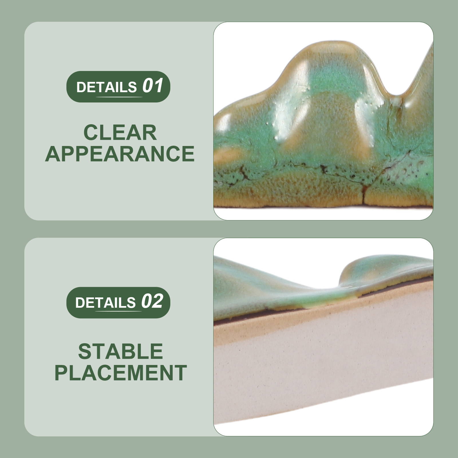 Ceramic Brush Holder Mountain  - огляд і ціна Chopstick Rest Ceramic