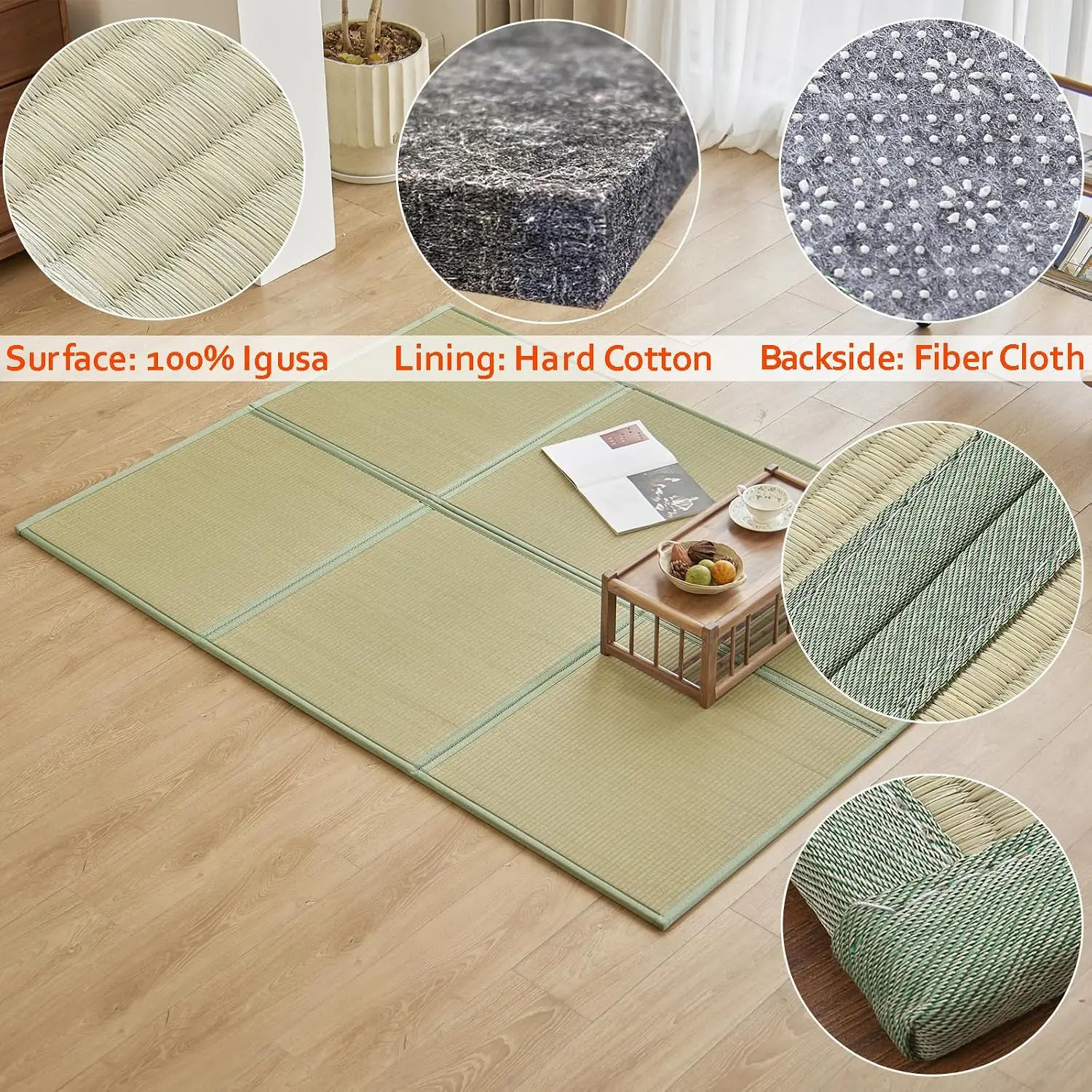 Natural Rush Grass Floor Tatam - огляд і ціна Tatami Mat Rush