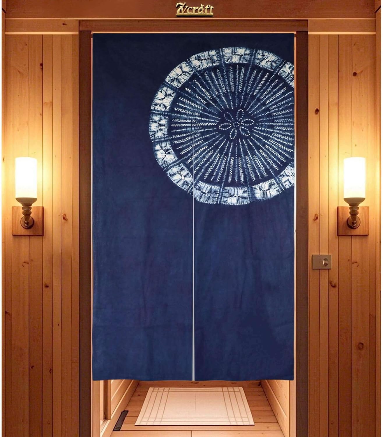 Hand Dyed Japanese  Curtain/Sh - огляд і ціна Shibori Tie Dye