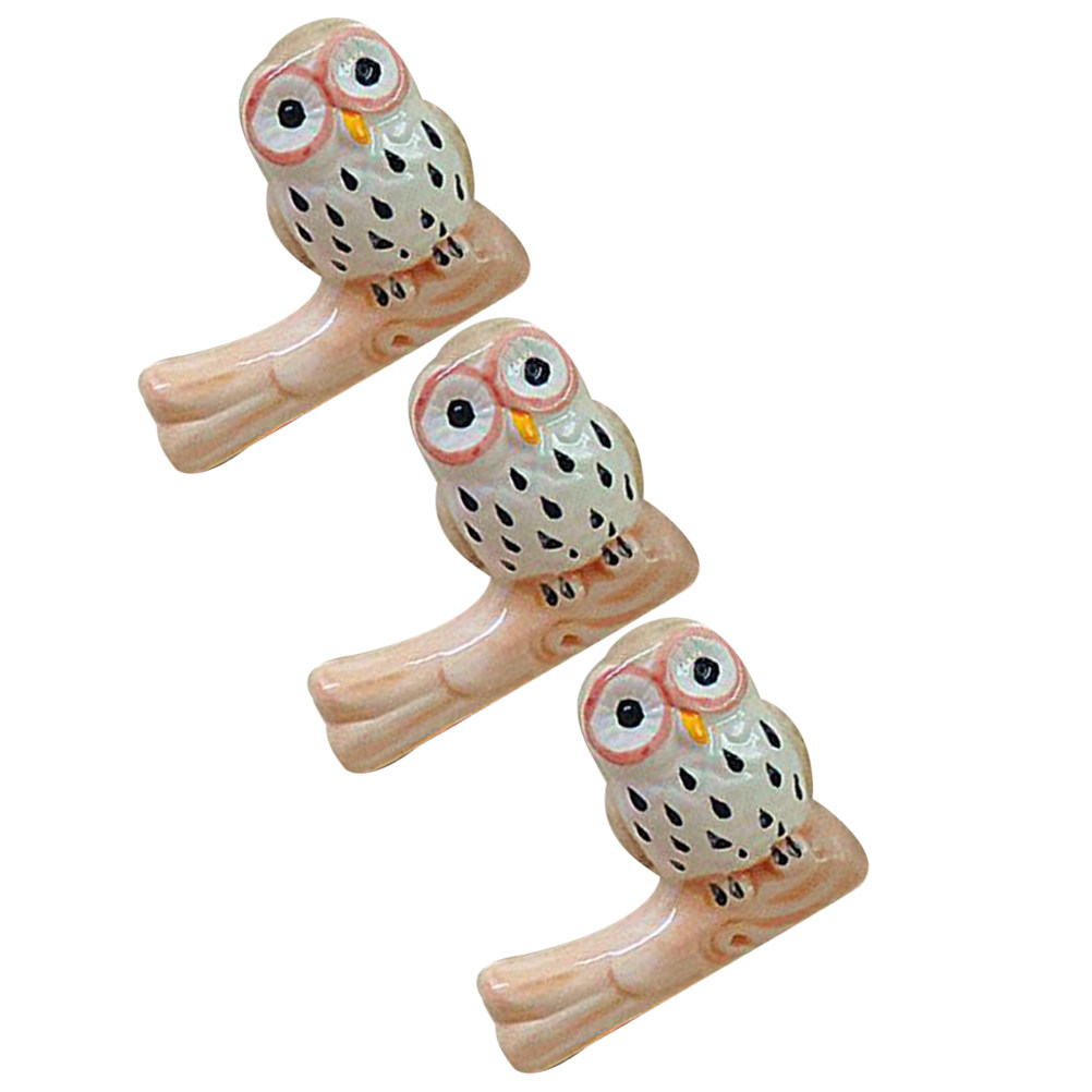 3Pcs Lovely Ceramic Owl Chopst - огляд і ціна Chopstick Rest Ceramic