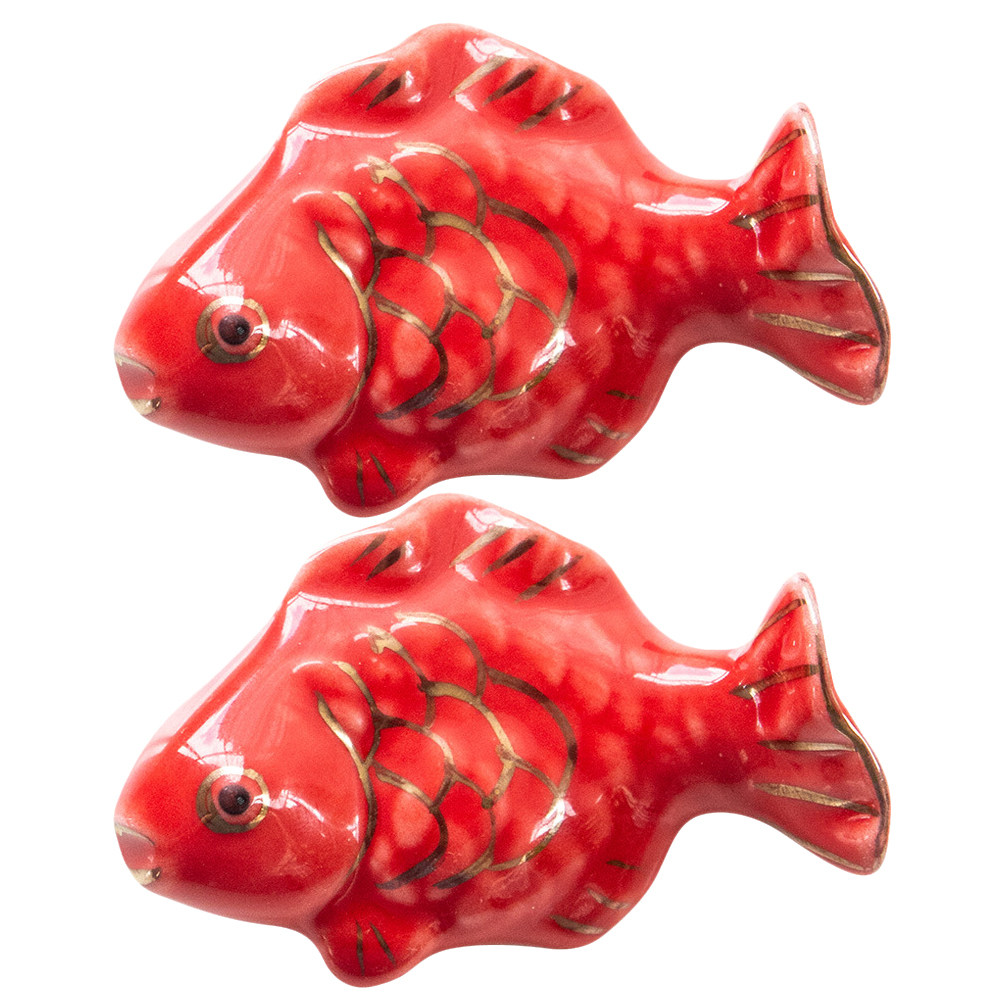 2Pcs Red Shape Ceramic Chopsti - огляд і ціна Chopstick Rest Ceramic