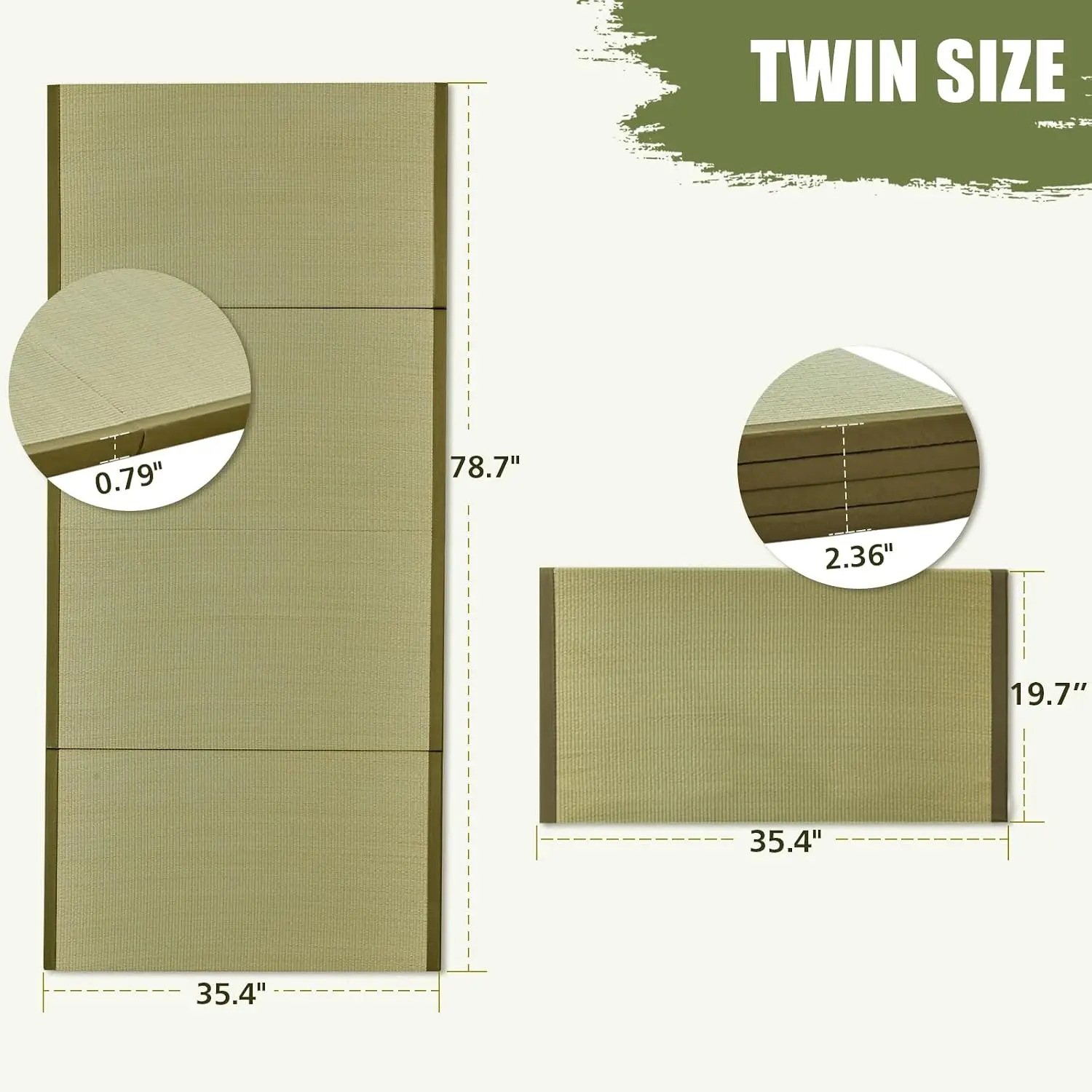 Japanese Tatami Mat, Folding I - огляд і ціна Tatami Mat Rush