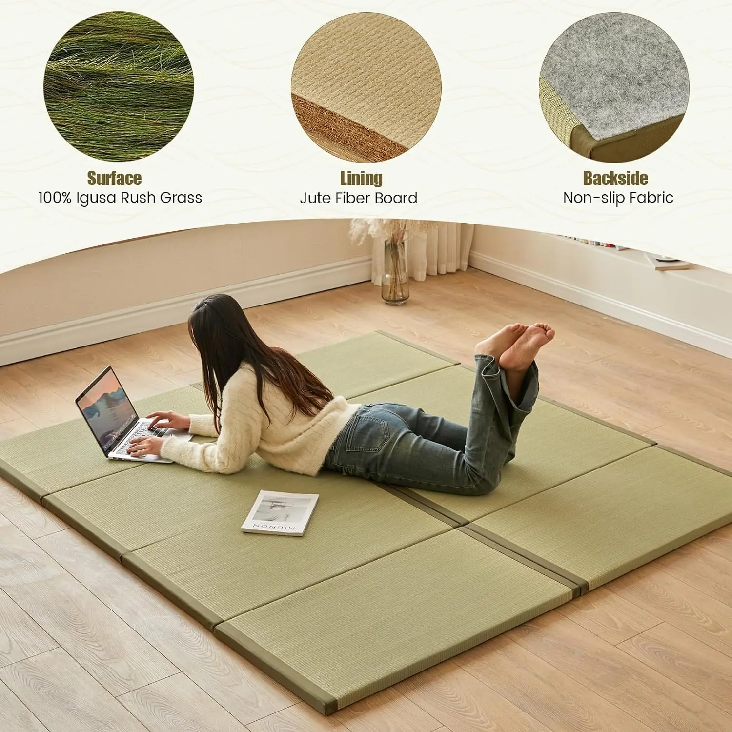 Japanese Tatami Mat, Folding I - огляд і ціна Tatami Mat Rush